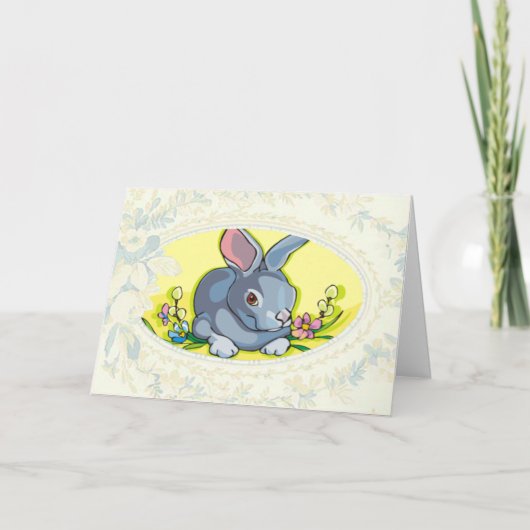 Carte Pâques Bunny Spring (Devant)