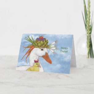 Carte Pâques Canard et Canard