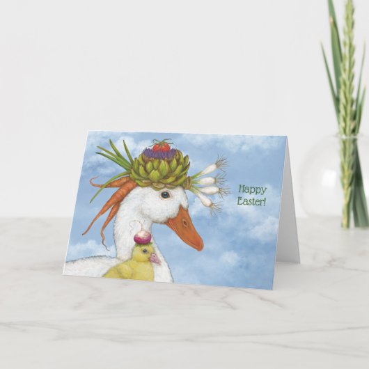 Carte Pâques Canard et Canard (Devant)