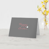 Carte Pâques chanceux (Fleur jaune)