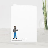 Carte Pâques chanceux à BOO (Dos)