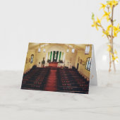 Carte Pâques "Church Interior" (Fleur jaune)