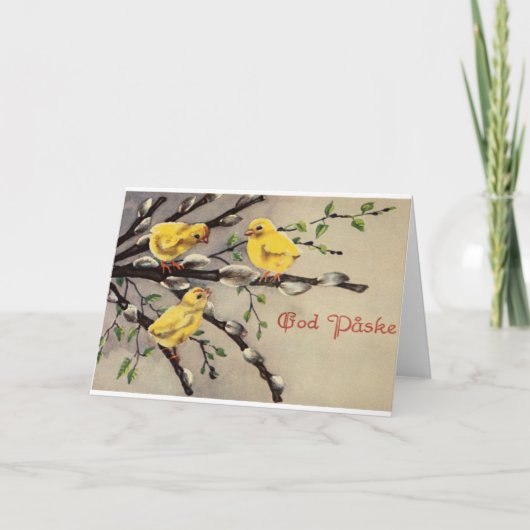 Carte Pâques danoise vintage (Devant)