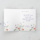 Carte Pâques de Dalmatie sur mesure (Intérieur)