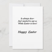 Carte Pâques de Grandgirl (Dos)