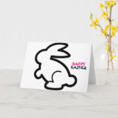 Carte Pâques de Happy (Fleur jaune)