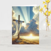 Carte Pâques dimanche matin (Fleur jaune)