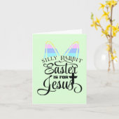 Carte Pâques est pour Jésus (Fleur jaune)