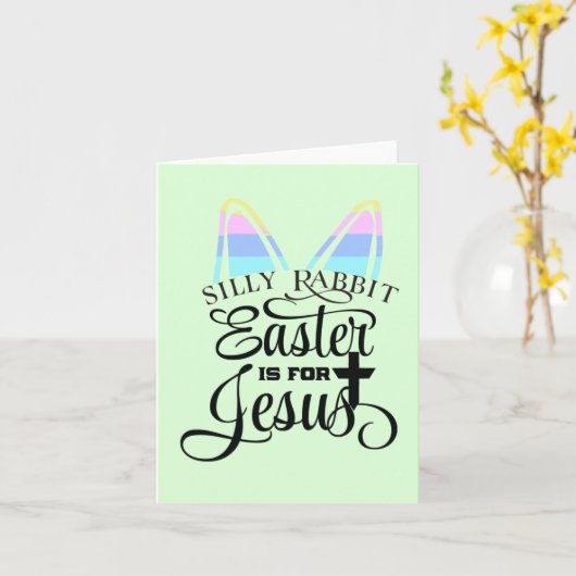 Carte Pâques est pour Jésus (Fleur jaune)