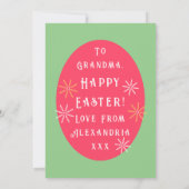 Carte Pâques Floral Moderne (Dos)