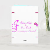 Carte Pâques Florale (Dos)