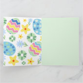 Carte Pâques florales (Intérieur)