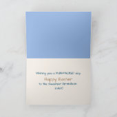 Carte Pâques, Grand-Fils, Petits Lapins Occupés (Intérieur)