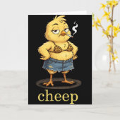 Carte Pâques inapproprié pas cher (Fleur jaune)