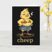 Carte Pâques Inapproprié Pas Cher (Fleur jaune)
