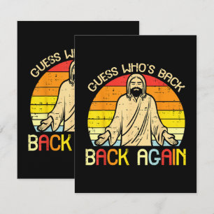 Carte Pâques Jésus Devinez Qui Est De Retour Religieux C