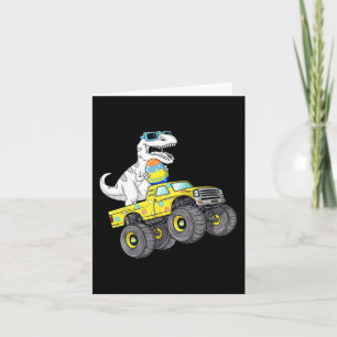 Carte Pâques Jour T Rex Dino Monter Un Monster Camion Ga