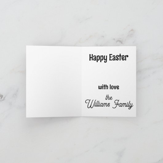 Carte Pâques joyeuses (Intérieur)