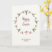 Carte Pâques Joyeuses Personnalisées (Fleur jaune)