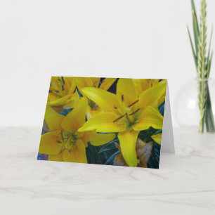 Carte Pâques "Minuscule Bee Asiatic Lily"