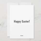 Carte Pâques Motif Pâques Boulet Rose (Dos)