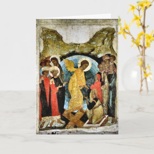 Carte Pâques orthodoxes de l'Est (Fleur jaune)