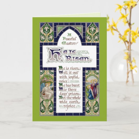 Carte Pâques pacifiques (RT 01) (Fleur jaune)