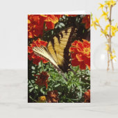 Carte Pâques "Papillon jaune" (Fleur jaune)