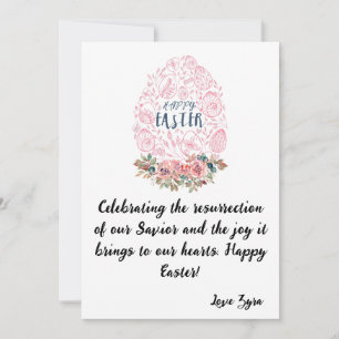 Carte Pâques personnalisable : Célébration de la r