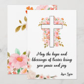 Carte Pâques personnalisable - Espoir et Bénédicti (Devant / Derrière)