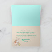 Carte Pâques, Petit-fils, Jardinage du lapin, clôture (Intérieur)