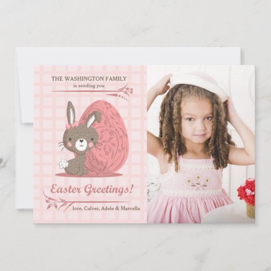 Carte Pâques Pink Perfect (Devant)