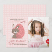 Carte Pâques Pink Perfect (Devant / Derrière)