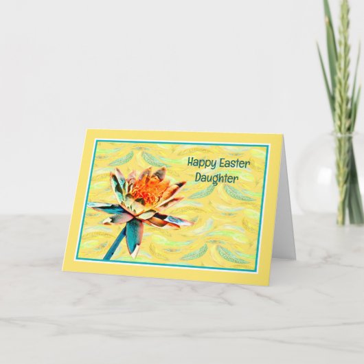 Carte Pâques pour fille et famille (Devant)