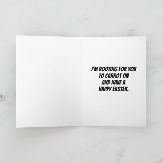 Carte Pâques pour Jayden Ajouter un nom Bunny Carrot (Intérieur)