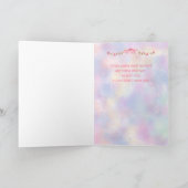 Carte Pâques pour les lapins de petite-fille à vélo (Intérieur)