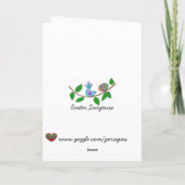 Carte Pâques surprise art populaire ukrainien (Dos)