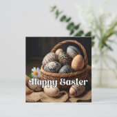 Carte Pâques Très Heureuses (Debout devant)