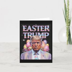 Carte Pâques Trump drôle Fête de Pâques Chasse au lapin