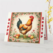 Carte Pâques Vacances Vintages Collection de Pâques (Fleur jaune)