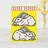 Carte Pâques vintage (Fleur jaune)