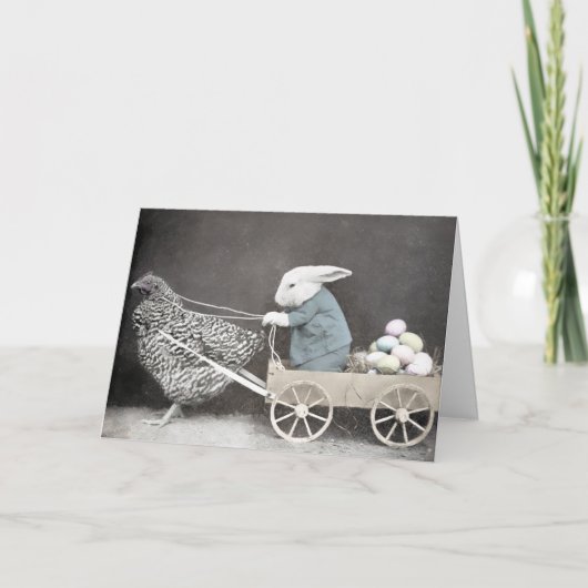 Carte Pâques vintage (Devant)