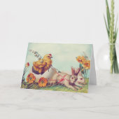 Carte Pâques vintage (Devant)
