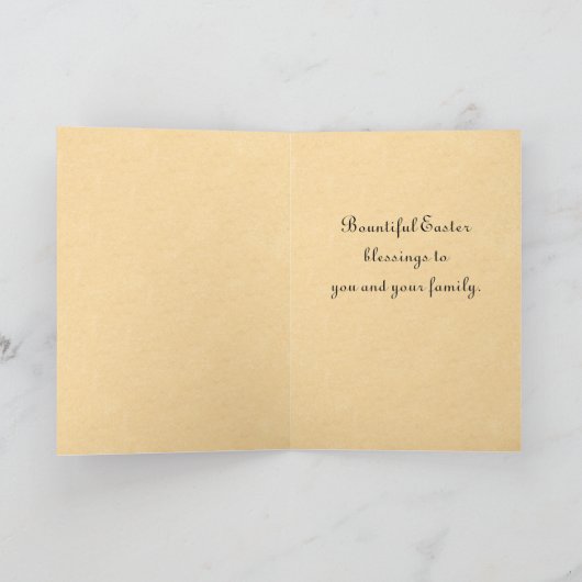 Carte Pâques vintage (Intérieur)