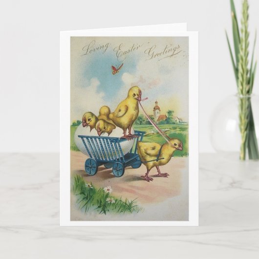 Carte Pâques vintage (Devant)