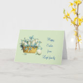 Carte Pâques Vintage (Fleur jaune)