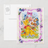 Carte Pâques vintage (Devant / Derrière)