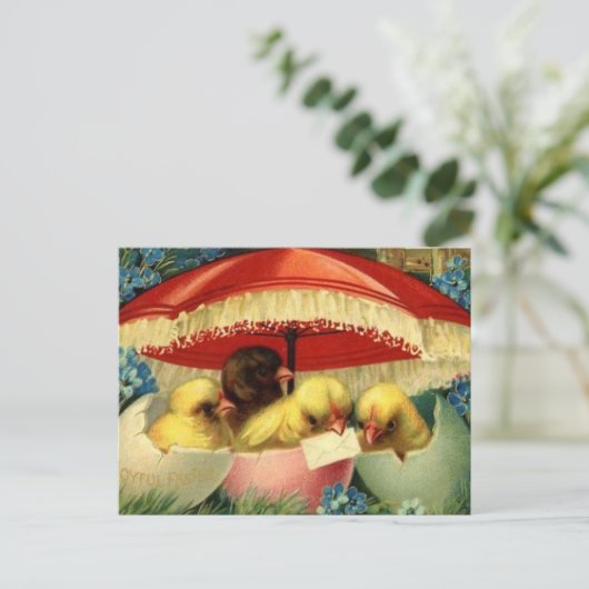 Carte Pâques vintage (1) (Debout devant)