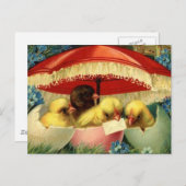 Carte Pâques vintage (1) (Devant / Derrière)