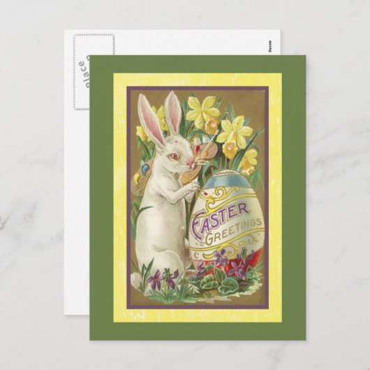 Carte Pâques vintage (23) (Devant / Derrière)